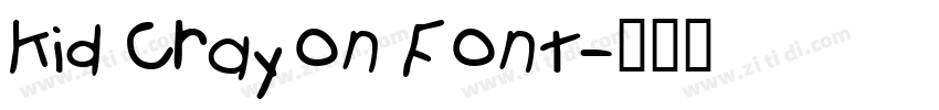 Kid Crayon Font字体转换